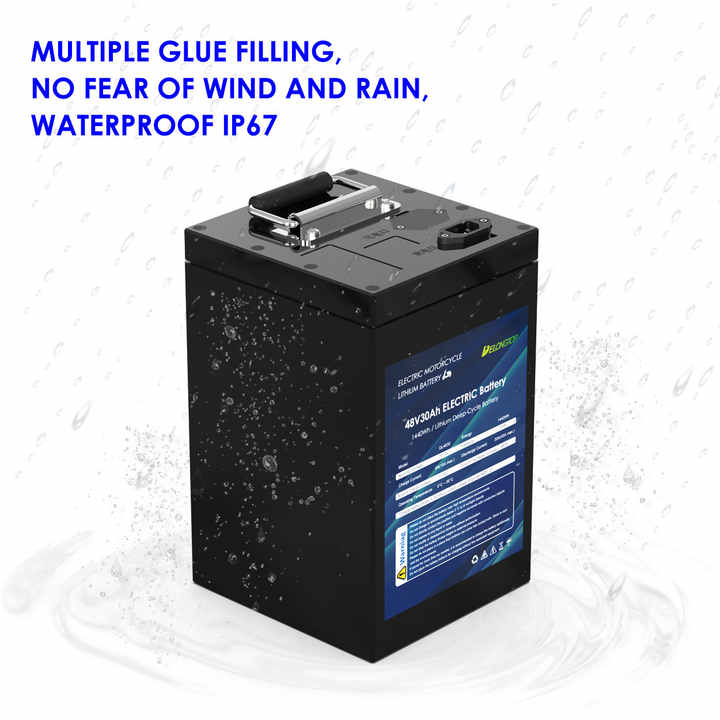 Safe LiFePO4 Power Battery Pack 25Ah 30Ah 50Ah Explosion-Proof Deep Cycle for E-Bikes Scooters DELONG