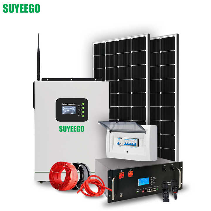5.5kW Off-Grid Solar Power System with 60A MPPT Controller 550W Monocrystalline Panel for Residential Home Energy Storage SUYEEGO