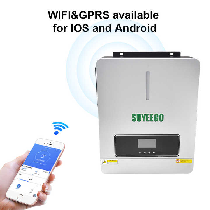 Solar Inverters 6200W 48Vdc MPPT Off-Grid Hybrid System with WiFi & Parallel Expansion for Home Energy Storage SUYEEGO
