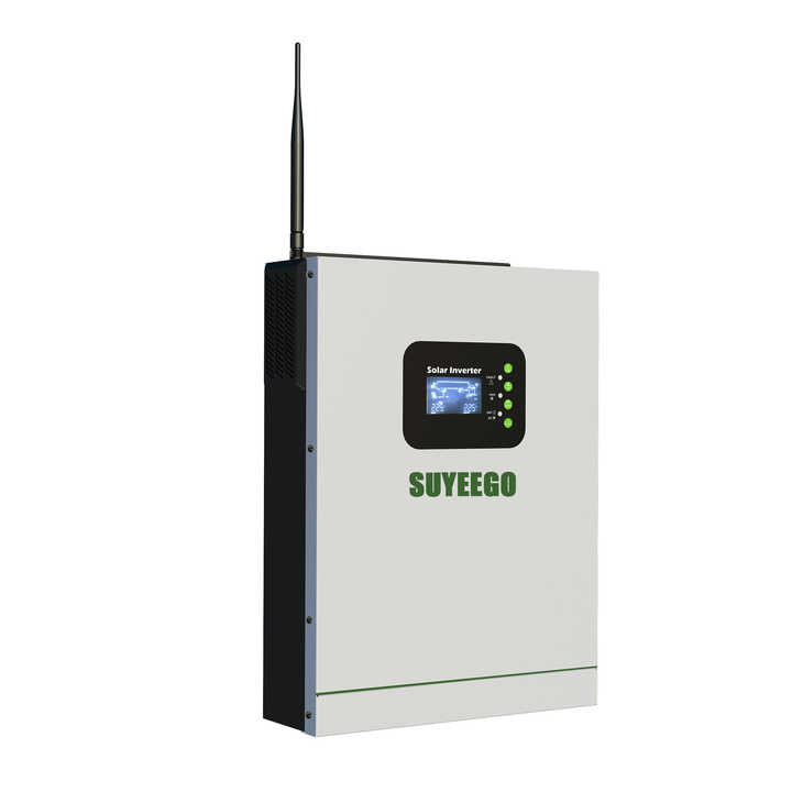 SUYEEGO 3.5kw 5.5kw DC/AC Inverters Single Phase Hybrid Solar Inverter Solar Energy Inverter Built in Mppt Charge Controller Pure Sine Wave Off-grid System 3000W-5000W 24V 220V 50/60Hz for Off Grid Power System SUYEEGO