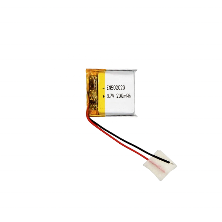 Encore Supplier 502020 3.7V 200mAh Lithium Polymer Battery Li Ion Lipo Tiny Rechargeable Deep Cycle Pouch Cell for Smart Watch Encore