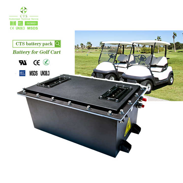48V 51.2V 72V 100Ah 150Ah 200Ah Lifepo4 Golf Cart Battery with Deep Cycle Long Cycle Life High Energy Density for Golf Carts Electric Vehicles CTS Battery
