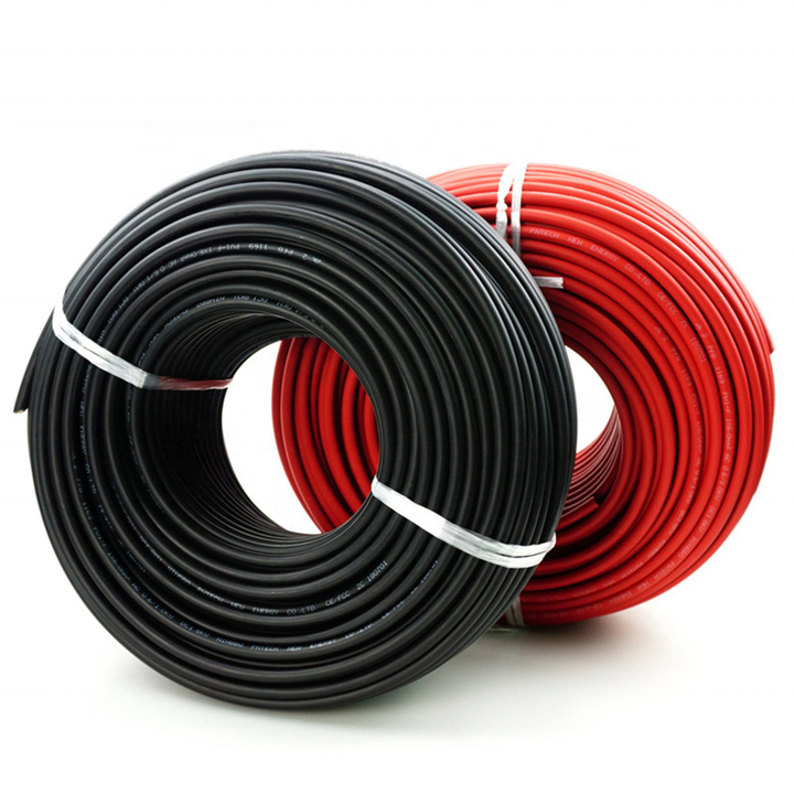 Solar DC Cable 70mm Tinned Copper Conductor Red Black TUV Approved Photovoltaic PV Cable for Solar Power Systems