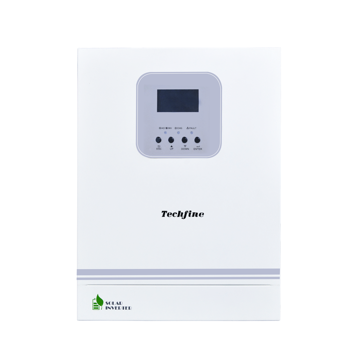 High Frequency Solar Inverter 24V 3KVA Pure Sine Wave Off-Grid Solar Power System Inverter Techfine
