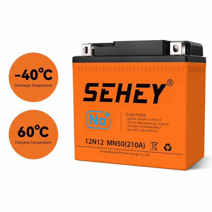 12V 3Ah 5Ah 10Ah Sodium-ion Battery Low Temperature Resistant High Range Na SIB Battery for Motorcycle SEHEY