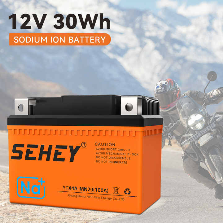 12V 2.5Ah 3Ah 5Ah 10Ah 30Ah Sodium-ion Motorcycle Starter Battery High Capacity for Motorcycles SEHEY