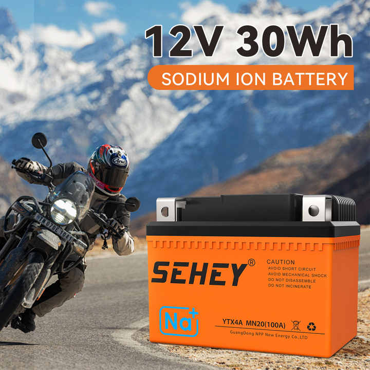 12V 2.5Ah 3Ah 5Ah 10Ah 30Ah Sodium-ion Motorcycle Starter Battery High Capacity for Motorcycles SEHEY