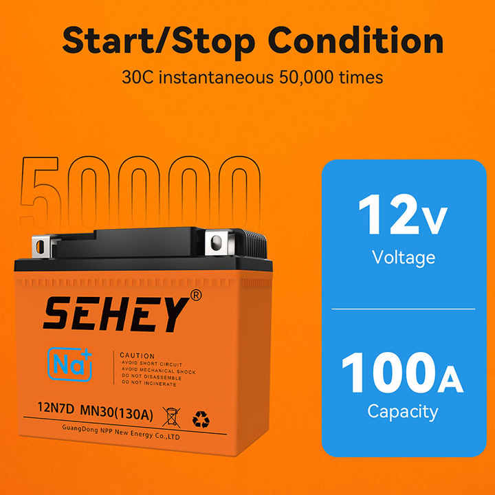 12V 2.5Ah 3Ah 5Ah 10Ah 30Ah Sodium-ion Motorcycle Starter Battery High Capacity for Motorcycles SEHEY