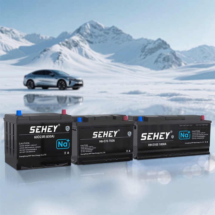 12V 50Ah Sodium Ion Starter Battery Car Battery 12Volt 60Ah 70Ah -40℃ Discharge Car Starting Battery ZEBRA (Na/NiCl2) 0°C-60°C Operating Temperature SEHEY