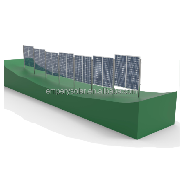 Solar Ground Mounting System Hot-Dip Galvanized Steel Aluminum 10-60 Degree Tilt Angle for Framed PV Modules Empery Solar