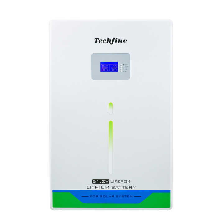 Solar Inverter UPS Battery 12V 200Ah 48V Lithium Ion Home Energy Storage System Techfine