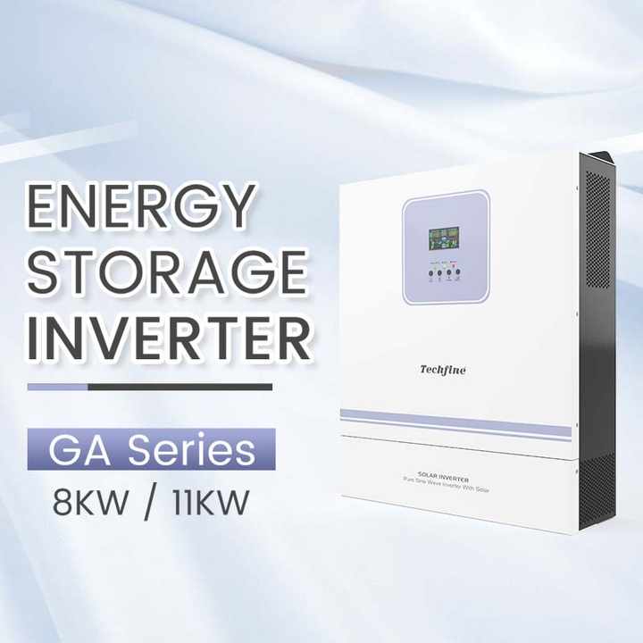 Solar Energy System 8kVA 8kW Inverter 48VDC 220/230/240VAC Off-Grid Power Inverter for Island Application Techfine