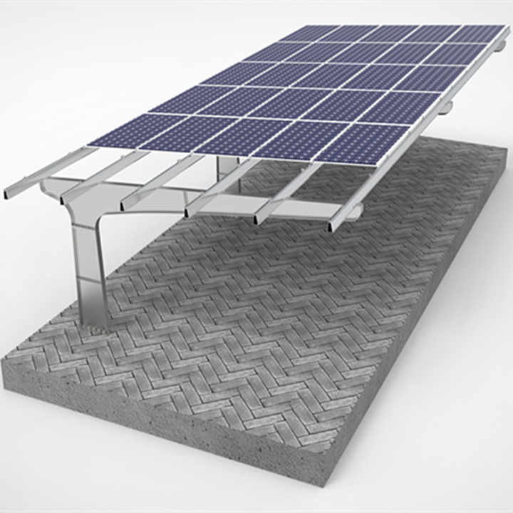 Solar Carports Galvanized Poles Carbon Steel Frame Wind/Snow Resistant Solar Energy System for Outdoor Parking Shade Empery Solar