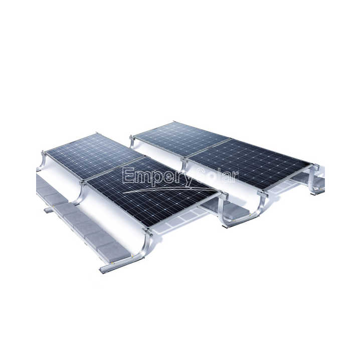 Solar Ballasted Mounting Brackets EPDM Ballast Flat Roof PV Racking System for Photovoltaic Installations EmperySolar