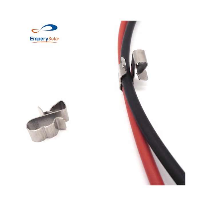 Stainless Steel 304 Solar Panel Mounting Cable Clips for Metal Roof Solar Mounting System Emperysolar