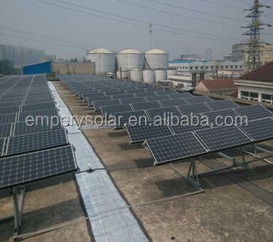 10kW Single-Axis Automatic Solar Tracker System Hot-Dip Galvanized Steel Q235 Roof Commercial Use EmperySolar
