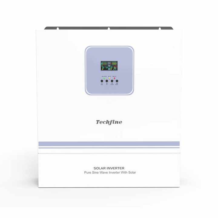 Inverter DC 48V to AC 220V 5.5Kva 6.2Kva 8Kva 11Kva Power Solar Hybrid Inverter With Mppt High Efficiency Off-Grid Solar System Application Techfine