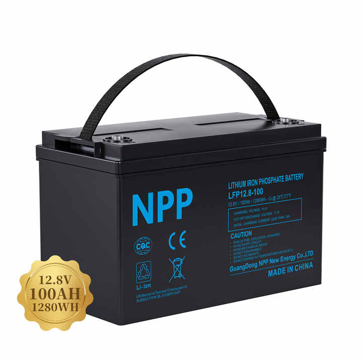 12.8V 100Ah/200Ah/280Ah 1kWh/2kWh/2.5kWh LiFePO4 Rechargeable Battery for Marine Boat RV Solar Energy Storage System NPP