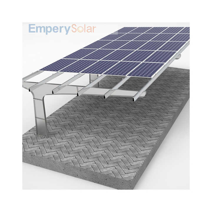 Durable Stainless Steel Solar Carport Anodized PERC Photovoltaic Modules for New Home Solar Systems EPR