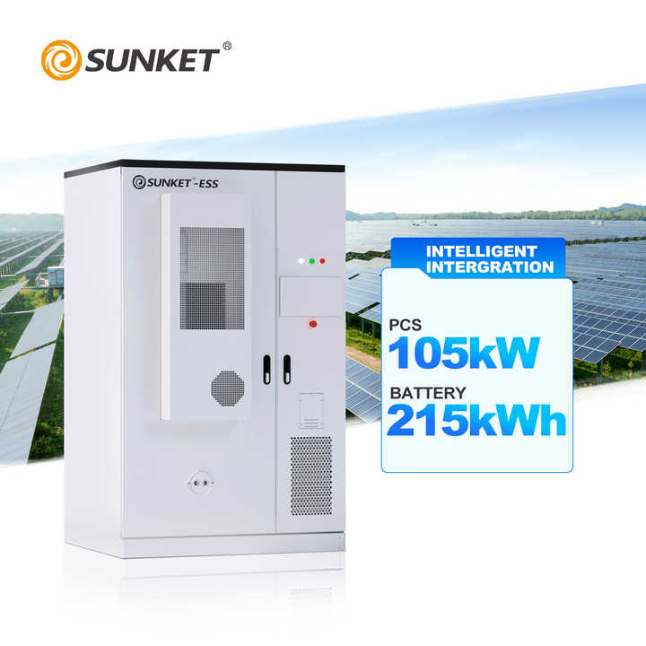 280Ah 215Kw High Voltage Lithium Ion Energy Storage System Air Cooling Outdoor Photovoltaic On-Grid Industrial Commercial Sunket