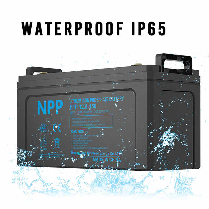 12.8V 100Ah/200Ah/280Ah 1kWh/2kWh/2.5kWh LiFePO4 Rechargeable Battery for Marine Boat RV Solar Energy Storage System NPP