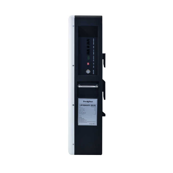 Techfine 51.2V 100Ah LiFePO4 Solar Energy Storage Battery for Wall-Mounted 10kWh Systems