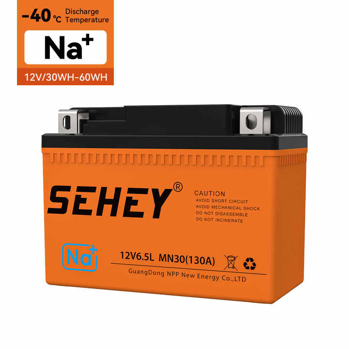 12V Fast-Charging Motorcycle Sodium-Ion Starter Battery Power Supply Long Life Ultra-Low Temperature Resistant Design for Cold Climate Applications SEHEY