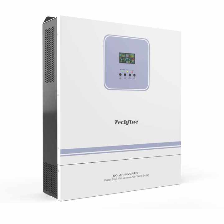 Inverter DC 48V to AC 220V 5.5Kva 6.2Kva 8Kva 11Kva Power Solar Hybrid Inverter With Mppt High Efficiency Off-Grid Solar System Application Techfine