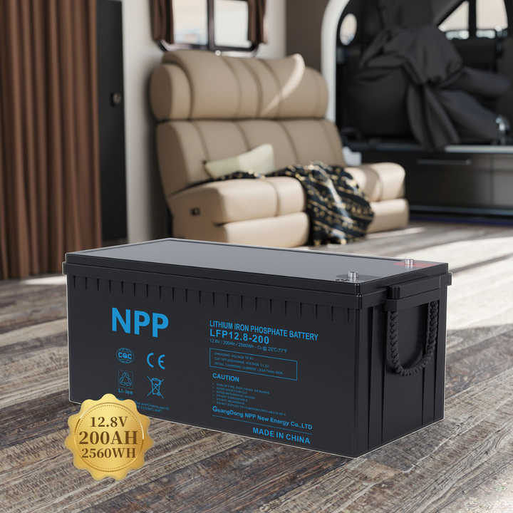 Deep Cycle LiFePO4 Battery Pack 50Ah 100Ah 150Ah 200Ah 12V 12.8V 24V 2kWh 2.5kWh High-Capacity Energy Storage for Golf Carts RV Marine Solar Power Systems NPP