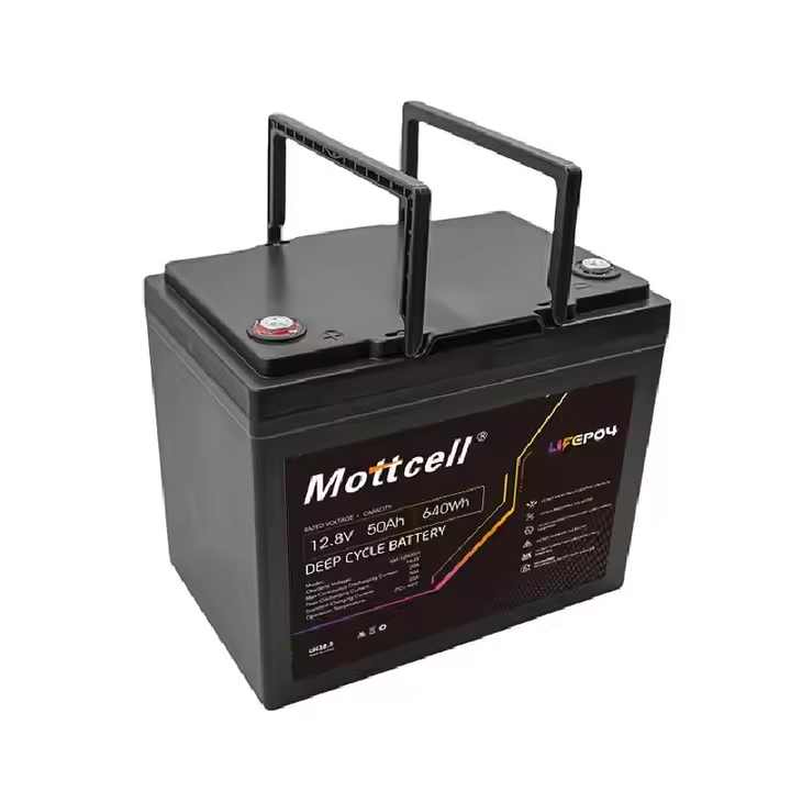 12.8V 100Ah LiFePO4 Battery Cell Deep Cycle Rechargeable for Solar Storage Golf Cart Electric Vehicle Mottcell