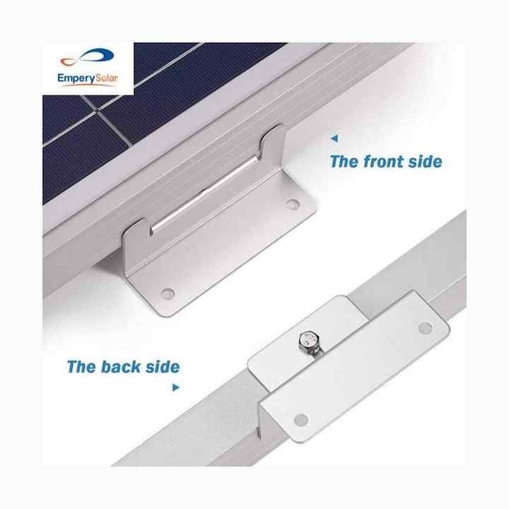 Solar Panel Z-Holder Bracket System 0-90 Degree Tilt Angle for RV Caravan Motorhome Boat Emperysolar