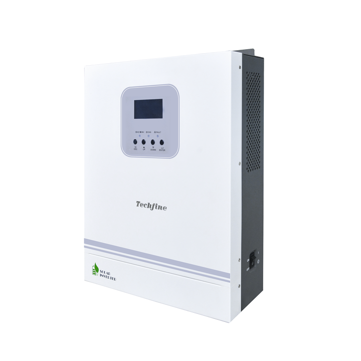 Energy High Frequency Max 3kW PV Input Single Phase 24V 2k 3k Hybrid Solar Inverter Off Grid Power Inverter for Renewable Energy Systems Techfine