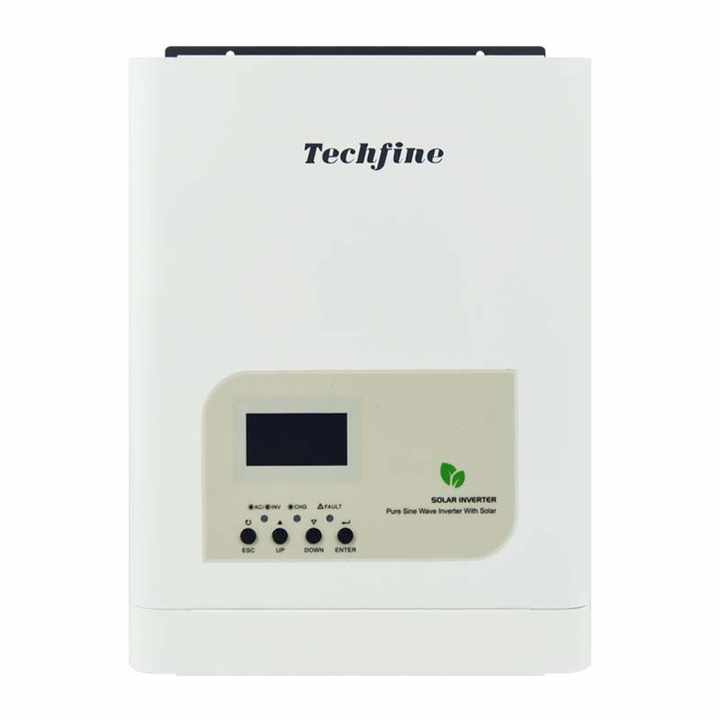 DC to AC Power Solar Inverter Pure Sine Wave Output Off-Grid Energy Storage System 1.2KW Techfine