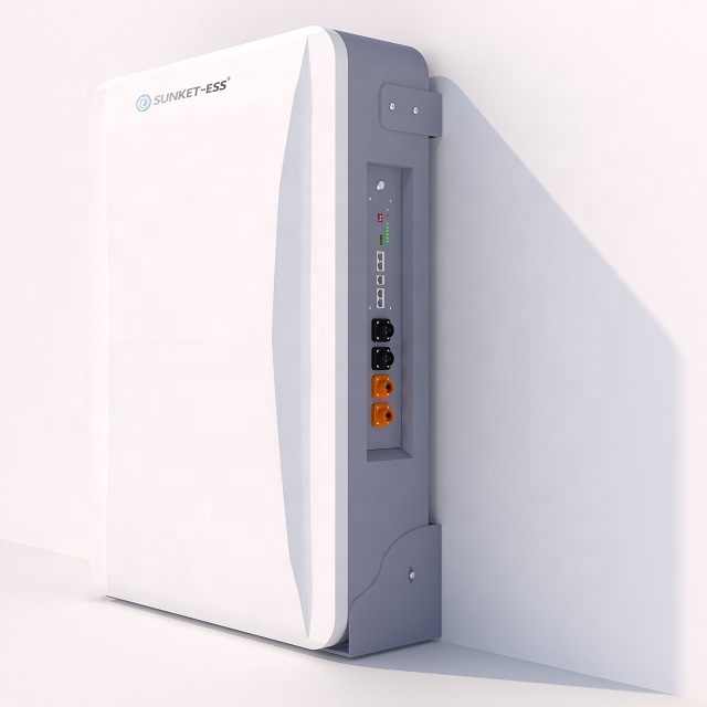 SKT Energy Storage 48V100Ah 200Ah Power Wall Photovoltaic Energy Portable Solar Storage 5kWh 10kWh LiFePO4 Lithium Battery Wall-mounted Off-grid Hybrid Grid 5-10KW SUNKETESS