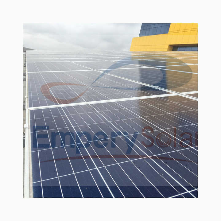 Flat Roof Solar Panel Mounting System Hot-Dip Galvanized Steel Q235 10kW Commercial Use EmperySolar