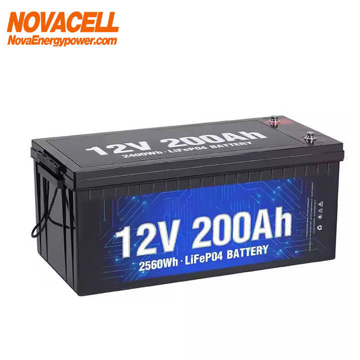 LiFePO4 Battery 12V 240Ah 200Ah 100Ah 400Ah Customized Solar Energy Storage System for Off-Grid and Hybrid Applications NOVA POWER