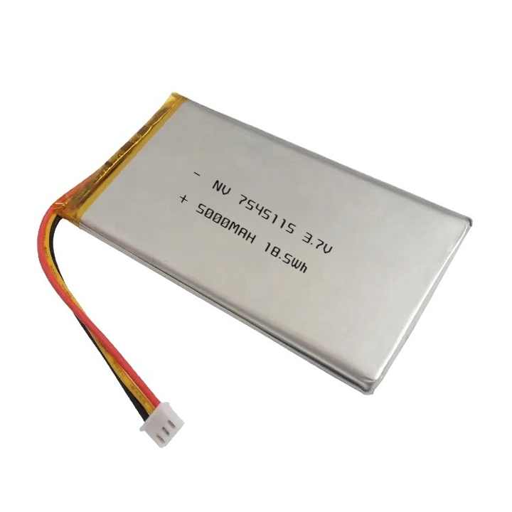Rechargeable 3.7V 5000mAh Lithium Polymer Battery 7545115 High-Capacity Long Cycle Life for Consumer Electronics Toys and Electronic Scales NOVACELL
