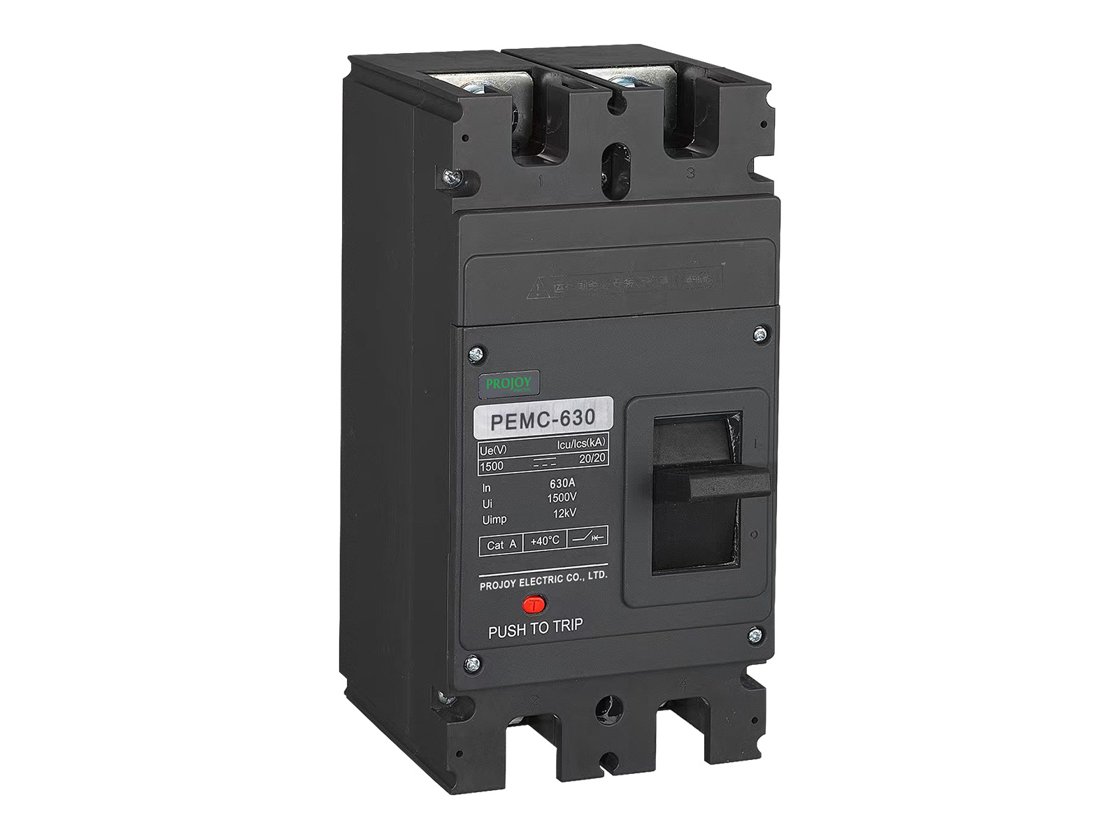 DC MCCB (PEMC Series) High Voltage Circuit Breaker for Solar Energy Storage Systems Projoy