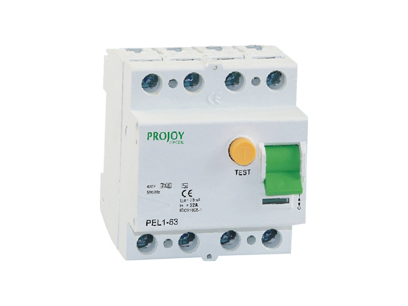RCCB (PEL Series) 16A-63A 230V/400VAC Residual Current Circuit Breaker for Electrical Insulation Protection Projoy