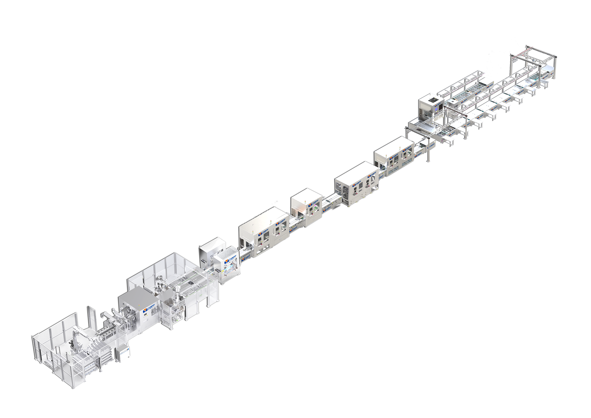 15PPM Square Aluminum Shell Battery Pack Production Line High-Efficiency Automated Assembly System for Medium-Sized Battery PACK Manufacturing
