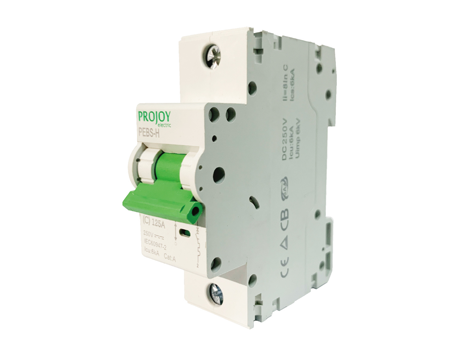 DC Miniature Circuit Breaker 250-1000V 63A/125A High Breaking Capacity PV & Energy Storage Systems Projoy