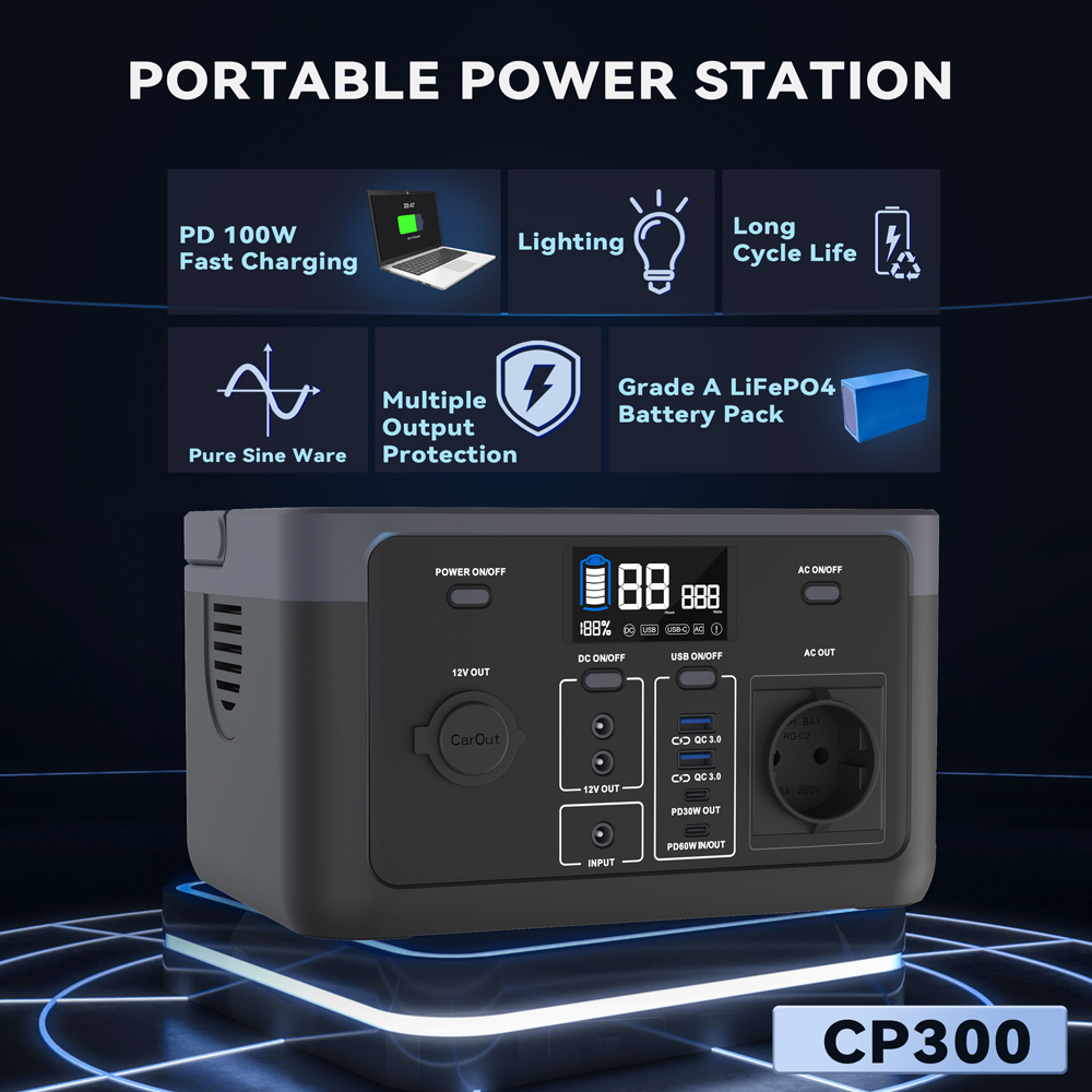 PORTABLE POWER STATION  BP300