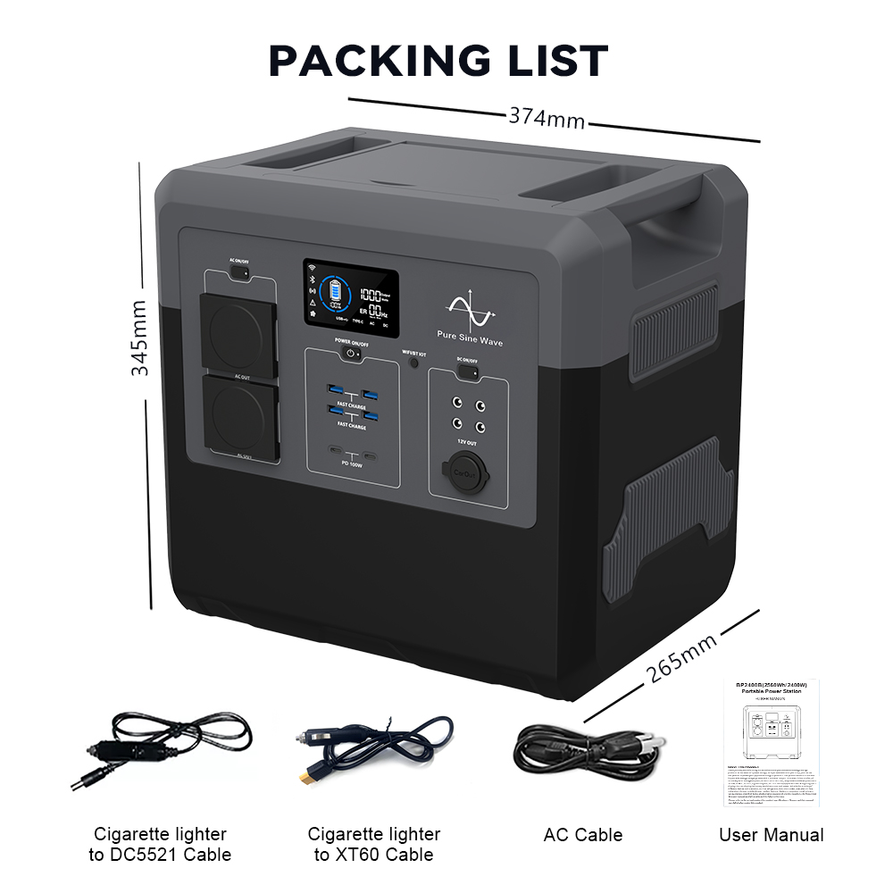 PORTABLE POWER STATION-TD2400