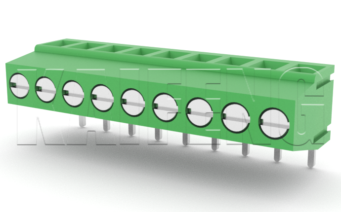 PCB Terminal Block KF128R(H:13.9)-5.00mm High Current 10A 300V Reliable Electrical Connection for Battery Systems and Energy Storage Applications