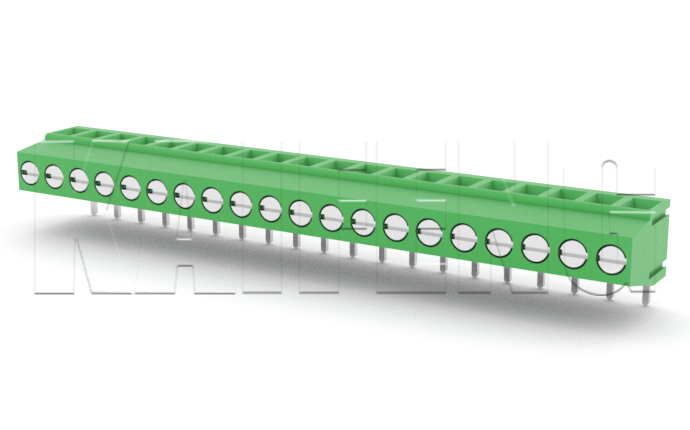 PCB Terminal Block KF128R(H:13.9)-5.08mm 300V 10A 20mΩ Resistance for Energy Storage & Battery Systems
