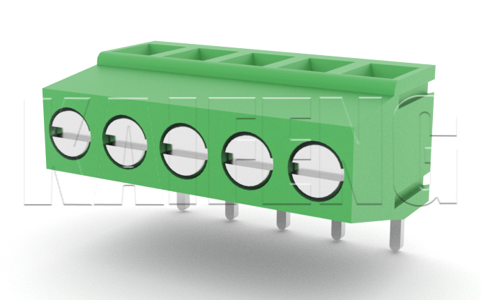 PCB Terminal Block KF128R(H:13.9)-5.00mm High-Current 10A 300V Rated for Battery Energy Storage Systems