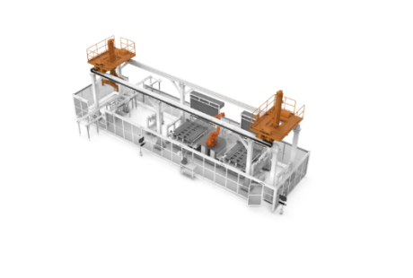 Foaming System High-Efficiency Adhesive Application for 46 Series Cylindrical Cells - 1400x2000mm Pack, 2500kg Load Capacity, 1m/s Speed