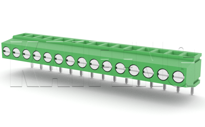 PCB Terminal Block KF128R(H:13.9)-5.08mm 10A 300V 20mΩ For Battery Energy Storage Systems