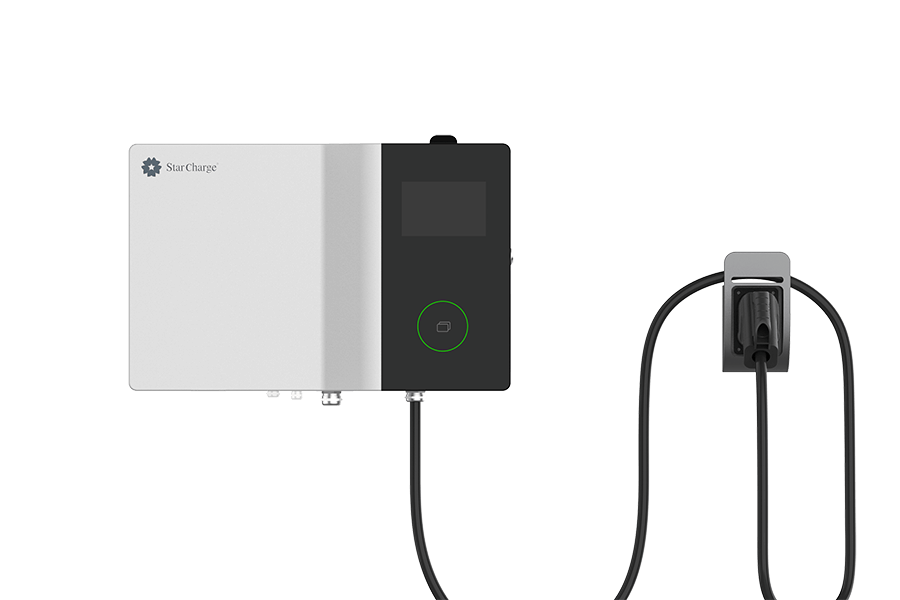 Venus 80A High-Efficiency EV Charger with 7-inch Touch Screen for Fleet & Workplace StarCharge