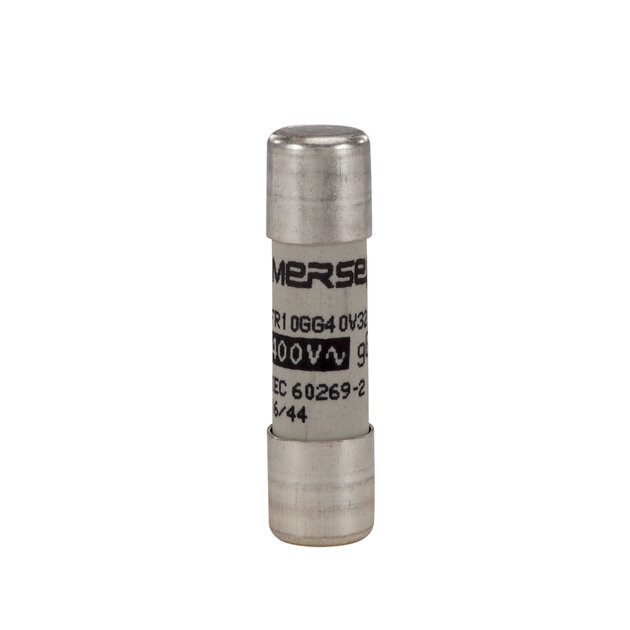 Cylindrical Fuse-link gG 10x38 Size 32A 400VAC 250VDC for Electrical Distribution and Industrial Protection Mersen